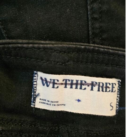 New FREE PEOPLE We The Free Double Dutch Pull-On Slit Skinny Jeans $78 SMALL Blk - Picture 8 of 8